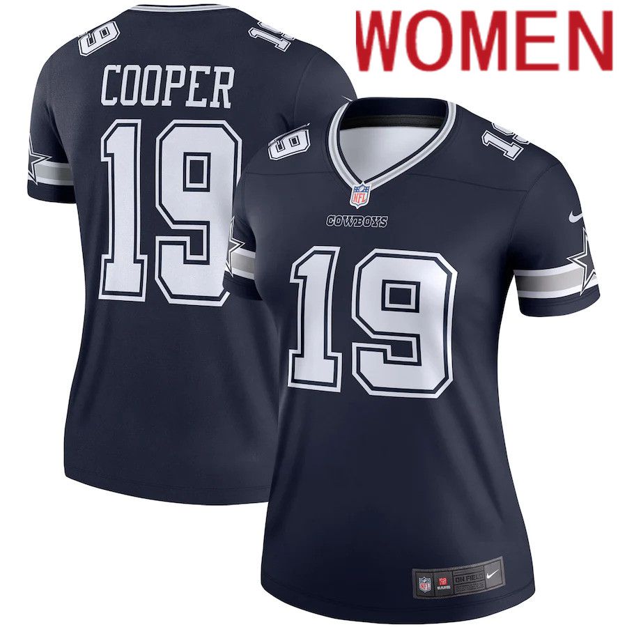Women Dallas Cowboys #19 Amari Cooper Nike Navy Legend Player NFL Jersey